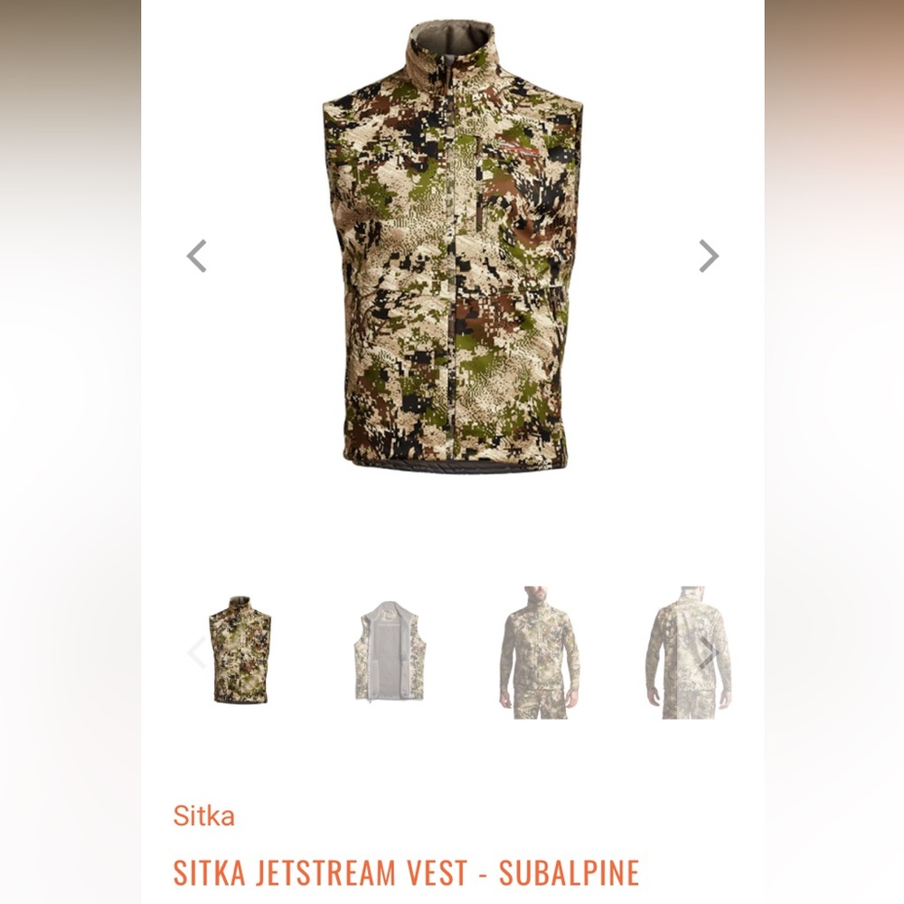 Sitka jetstream vest